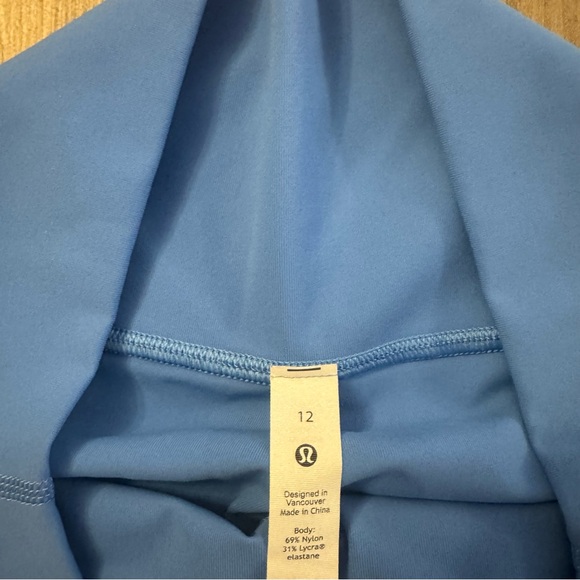 $98 EUC Lululemon Blue Full Length Leggings - Picture 5 of 5